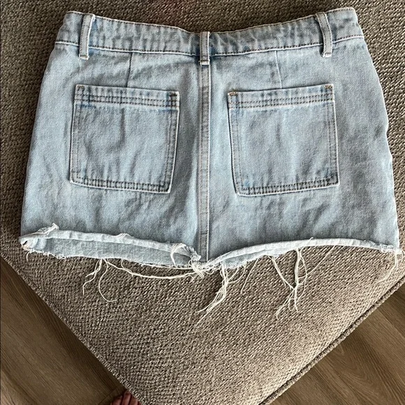 Edikted Denim Jean Mini Skirt - Picture 3 of 4